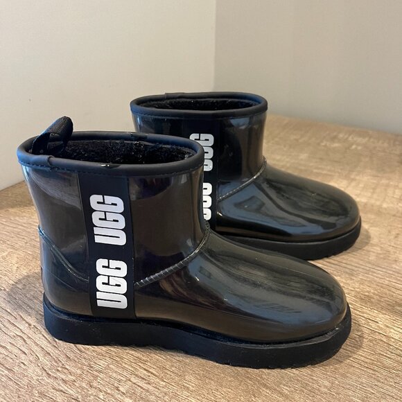 UGG Classic Clear Rain Boots Size 6 - Picture 1 of 5